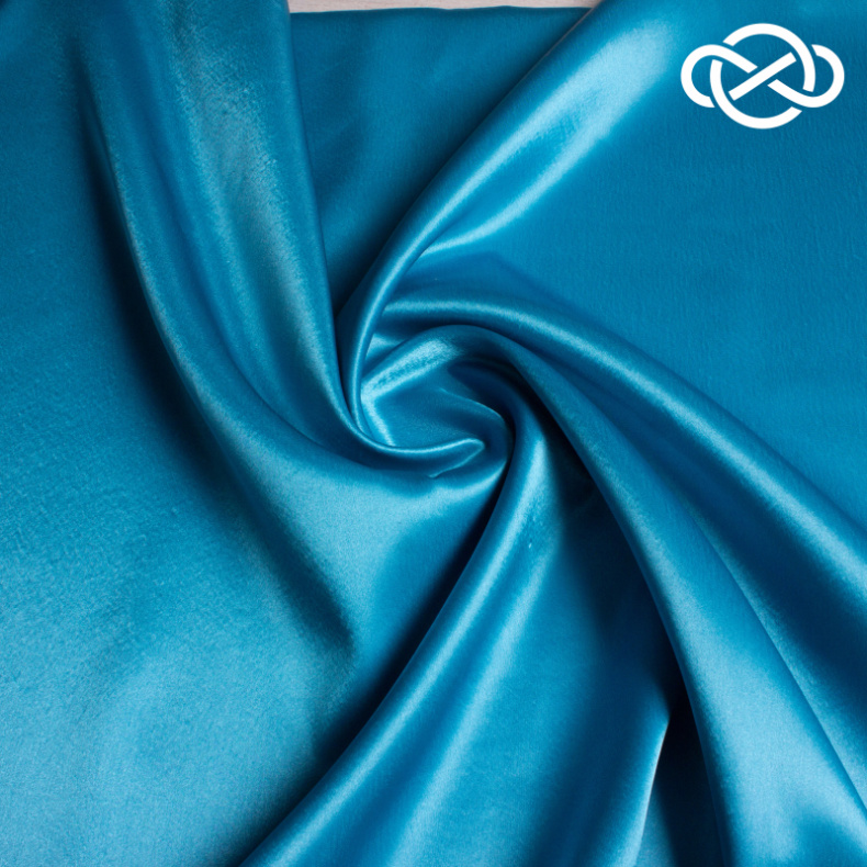 8454. Костюмный Атлас. Blue jewel. от Tkani.site