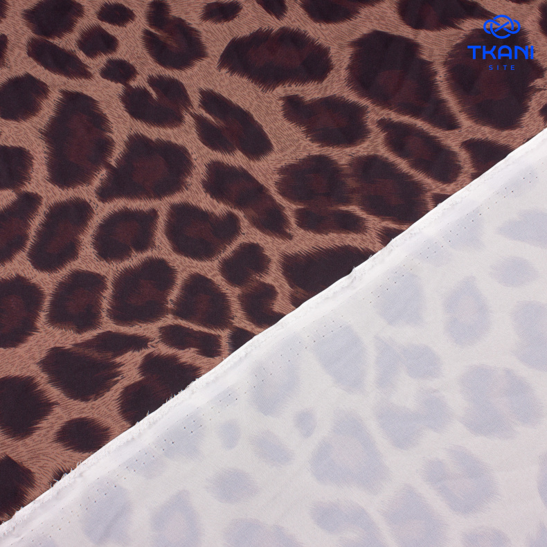 2117. Искусственный шелк. Армани. Принт от Tkani.site