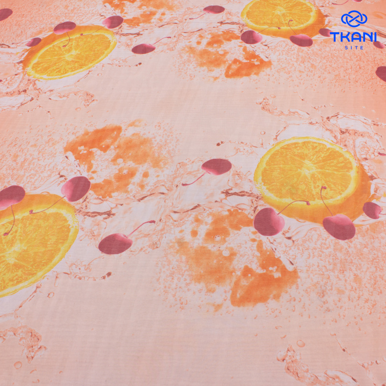 2116. Шифон. Принт от Tkani.site