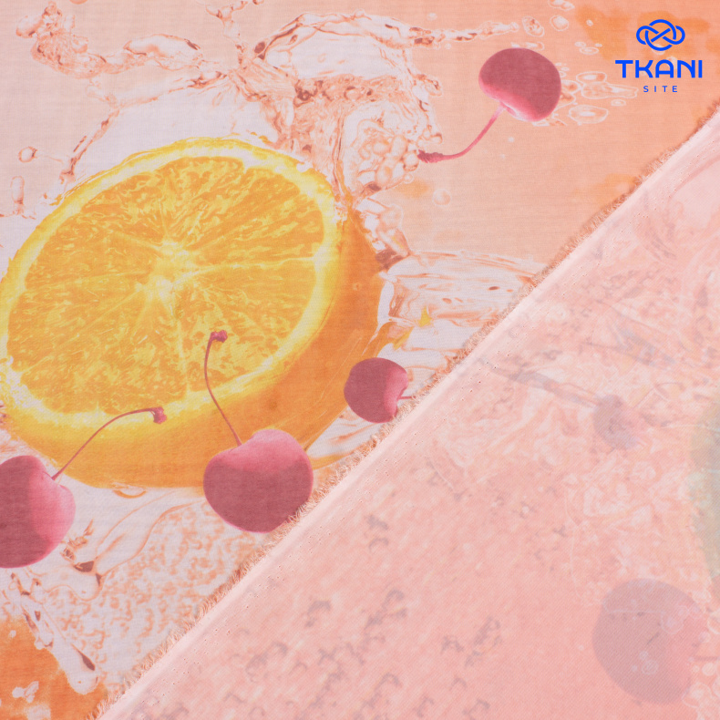 2116. Шифон. Принт от Tkani.site