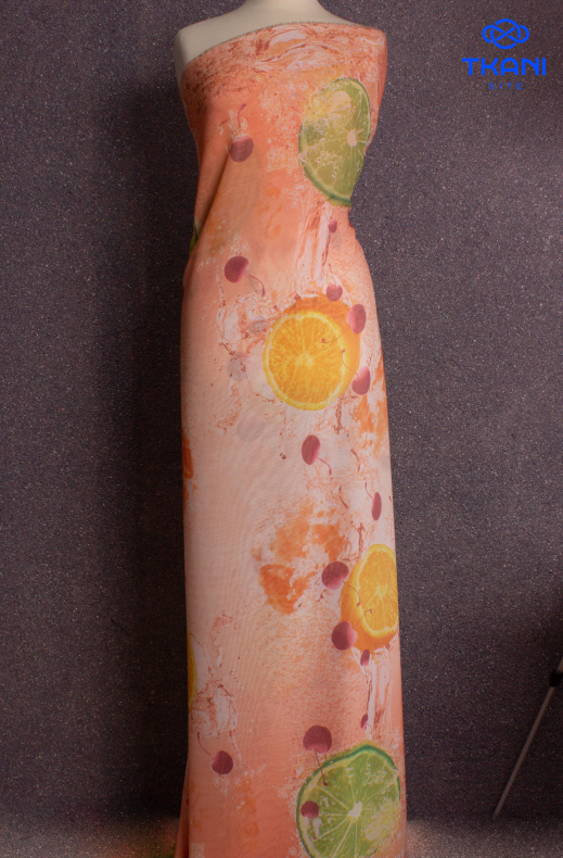 2116. Шифон. Принт от Tkani.site