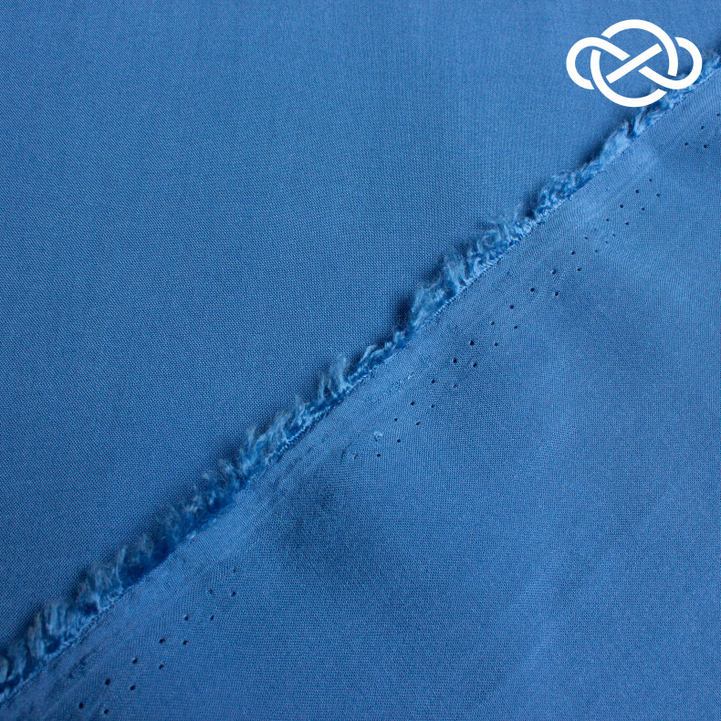 11620. Хлопковый шифон. Silver lake blue от Tkani.site