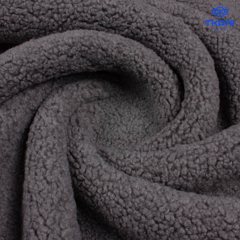 2124. Дубленка на шерпе. Серый от Tkani.site