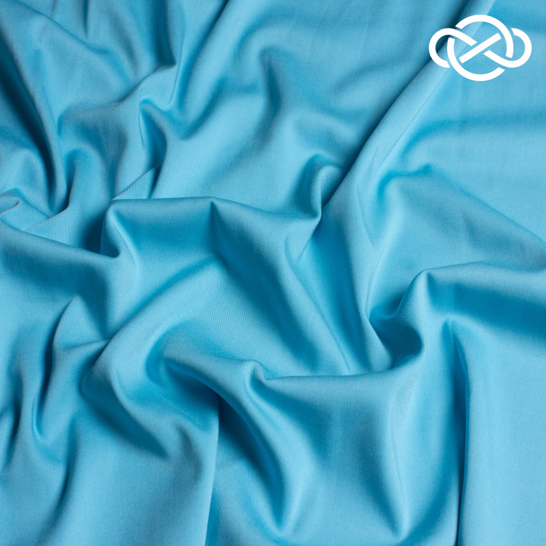 8623. Плательная. Хлопок с вискозой. Angel blue. от Tkani.site