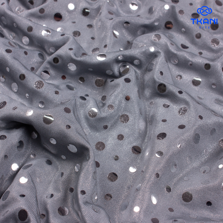 1061. Трикотажное полотно с пайетками. - фото 2