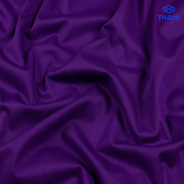 1081. Шлифованный поплин. Конопля.Фиолетовый. - фото 1