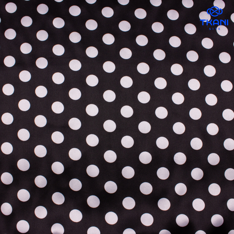 1082. Плательный атлас. В горох.