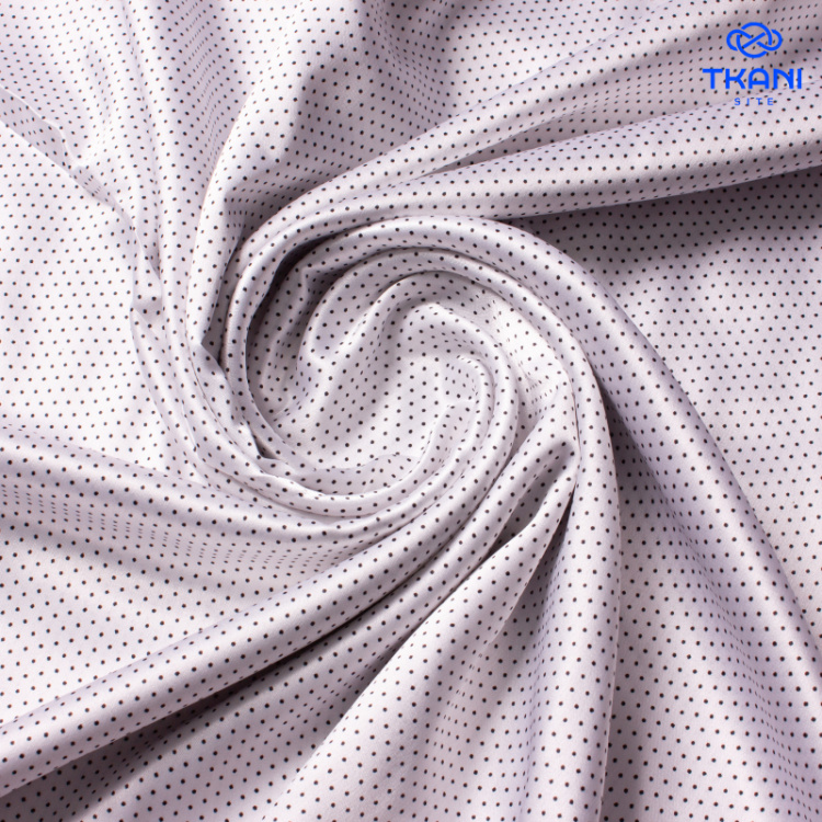 1083. Плательный атлас. В горошек. Уценка!!!