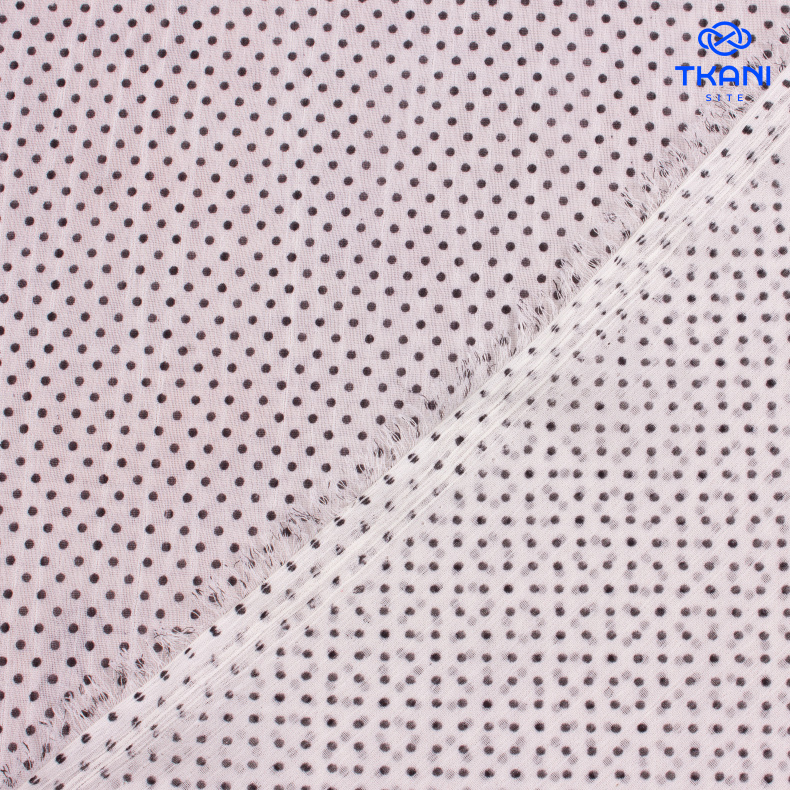 1084. Шифон. Крэш. В горошек. Уценка!!! от Tkani.site