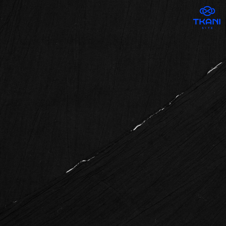 1085. Батист. Конопля. Крэш. Черный. - фото 2