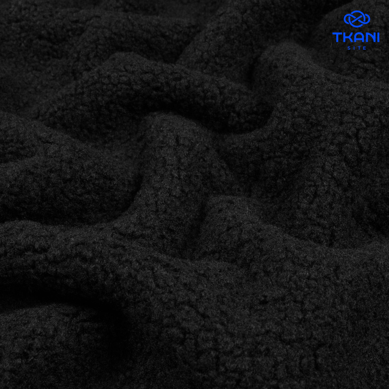 78648. Дубленка на шерпе. Черный. от Tkani.site