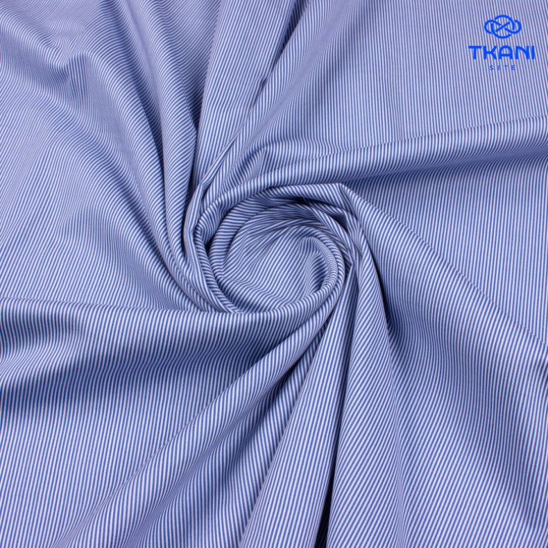 1092. Поплин. Хлопок. В полоску. от Tkani.site