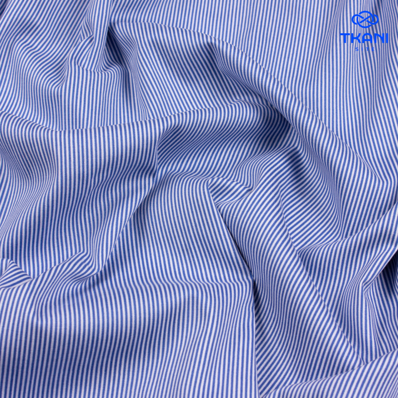 1092. Поплин. Хлопок. В полоску. от Tkani.site