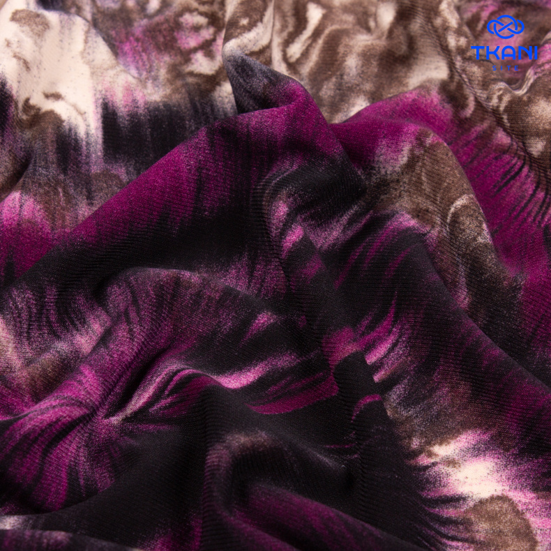 1096. Трикотажное полотно. Масло. Принт. от Tkani.site