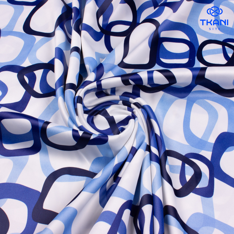 1098. Костюмно-плательный атлас. Принт. - фото 1