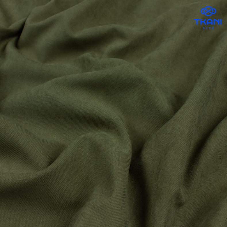 92053. Костюмная. Купра. Хаки. Уценка!!! от Tkani.site