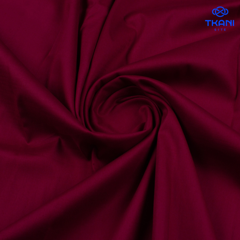 1101. Шлифованный поплин. Конопля. Вишневый. от Tkani.site