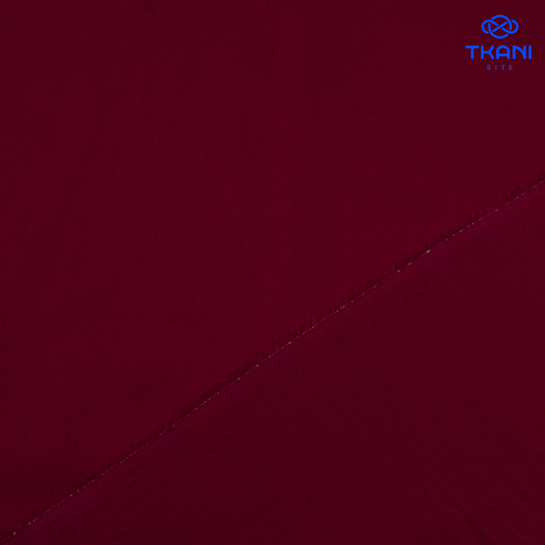 1101. Шлифованный поплин. Конопля. Вишневый. от Tkani.site