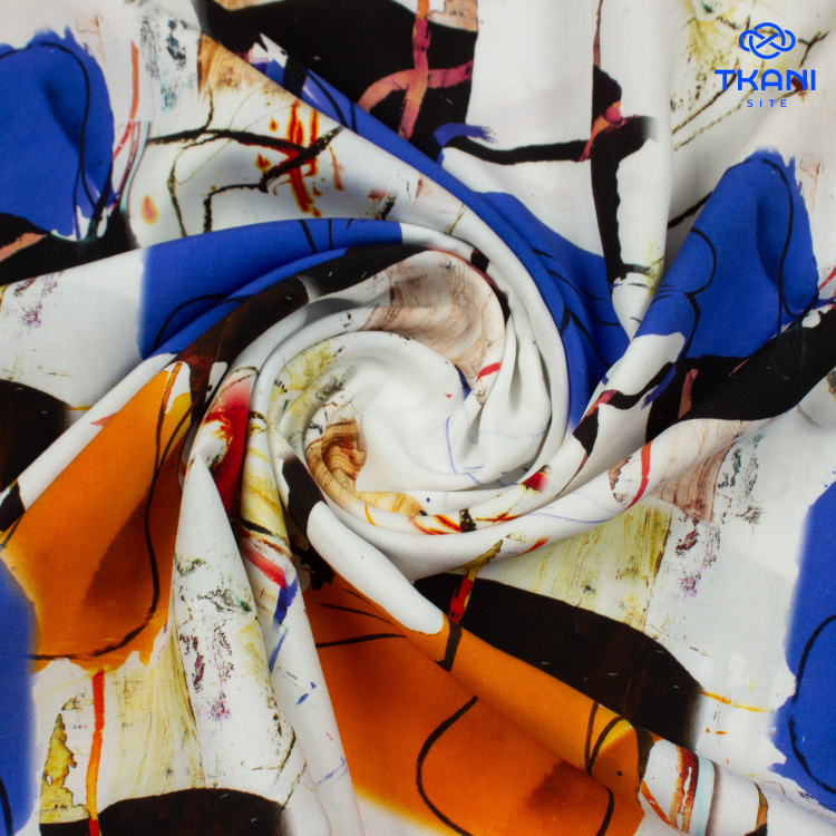 80820. Штапель. Принт. - фото 1