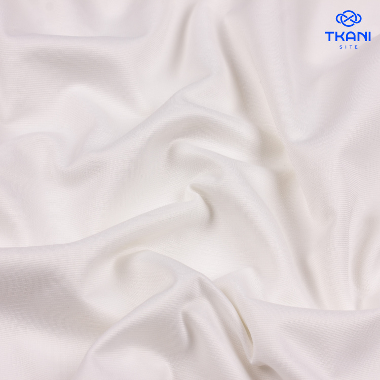 1107. Трикотажное полотно. Милано. Молочный. - фото 1