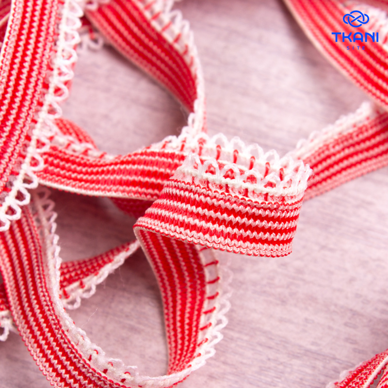 2141. Резинка бельевая декоративная 1см*10м (цена за упаковку)