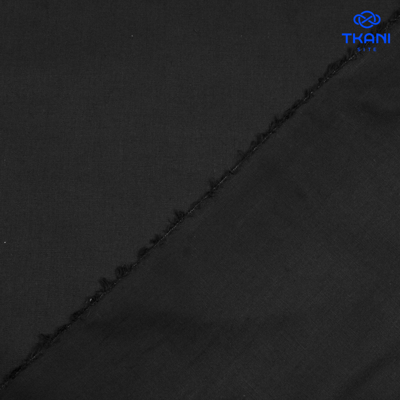 78501. Поплин. Хлопок. Черный.