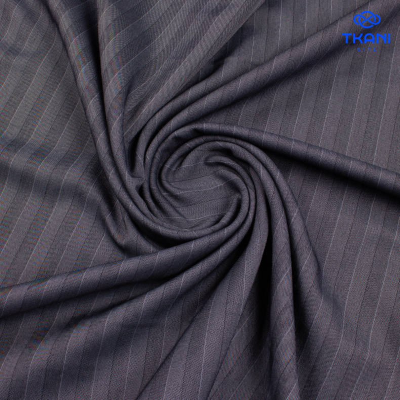 1123. Костюмная поливискоза. Полоска. от Tkani.site