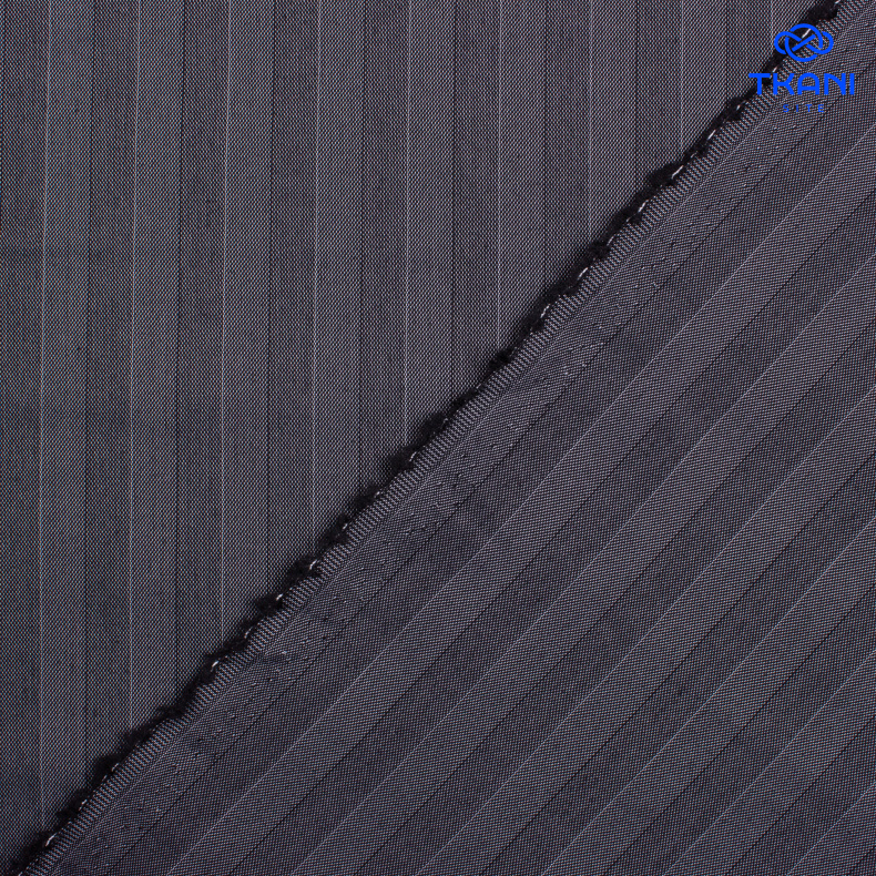 1123. Костюмная поливискоза. Полоска. от Tkani.site