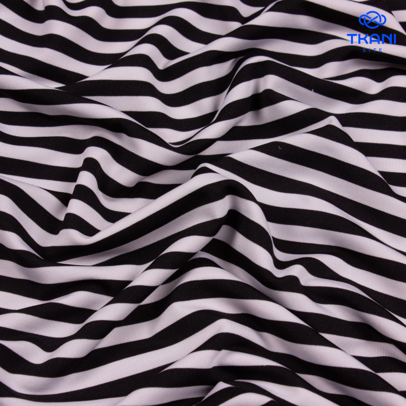 1129. Трикотажное полотно. Масло. В полоску. от Tkani.site