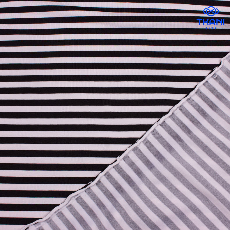 1129. Трикотажное полотно. Масло. В полоску. от Tkani.site