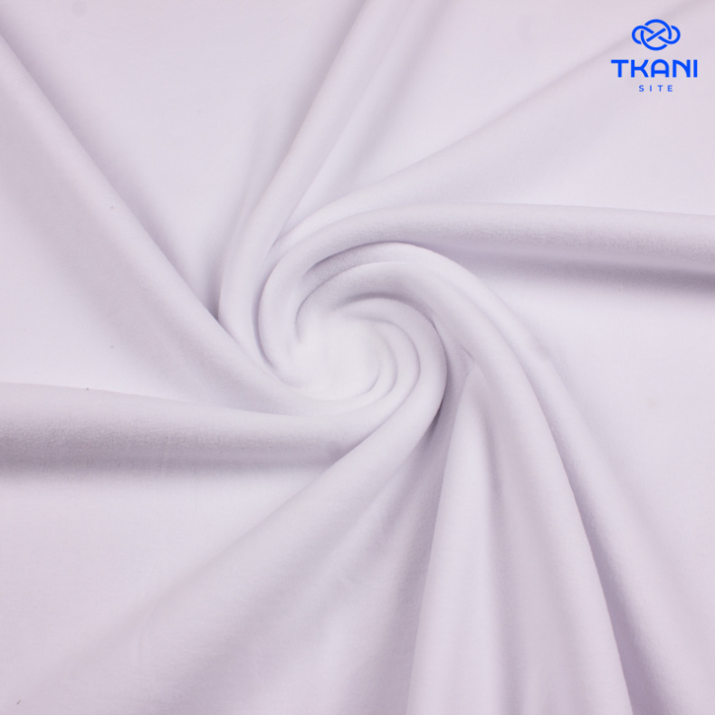 1139. Флис. Двухсторонний. Белый. от Tkani.site