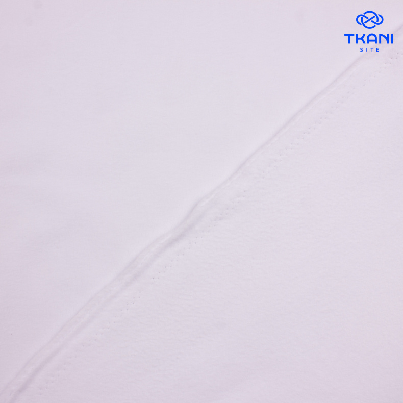 1139. Флис. Двухсторонний. Белый. от Tkani.site