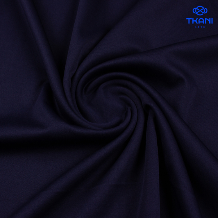 1142. Трикотажное полотно. Скуба. Темно-синий.