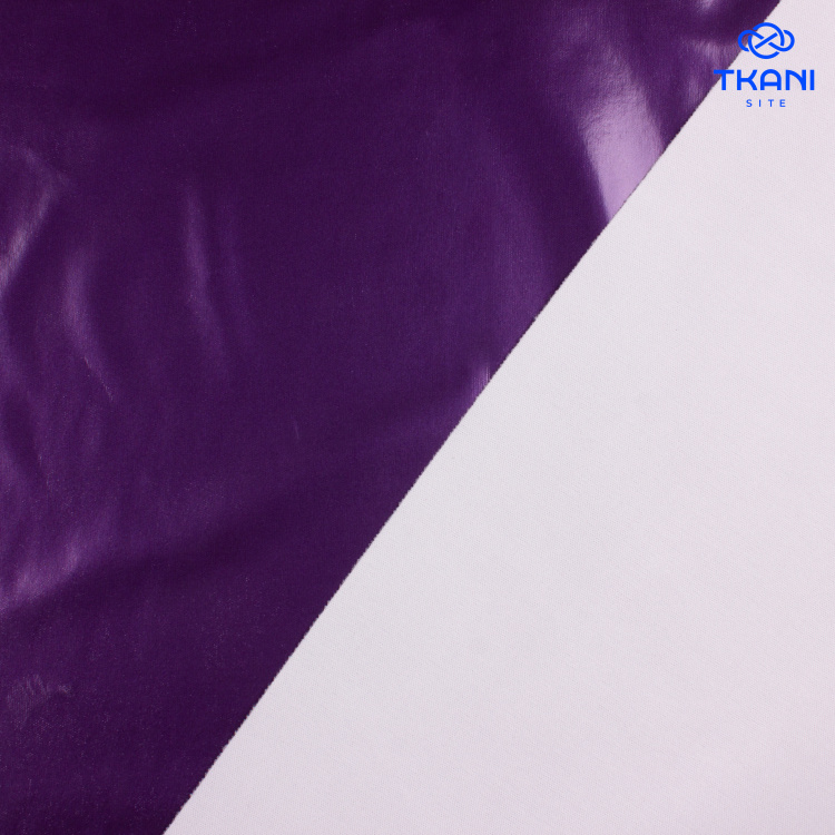 1147. Искусственная кожа. Лаке. Фиолетовый. - фото 2