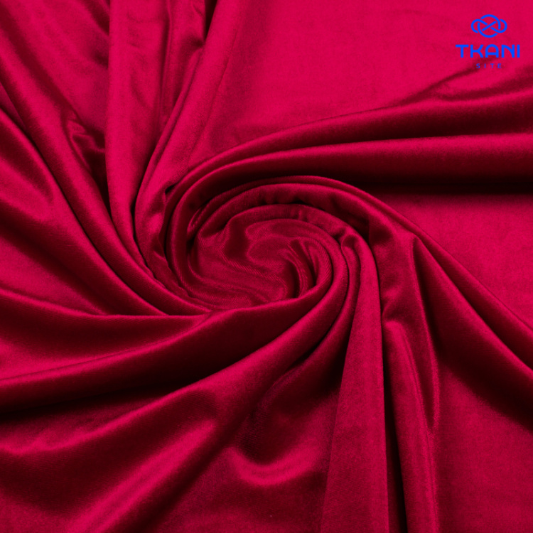 1150. Трикотажное полотно. Бархат. Вишневый.