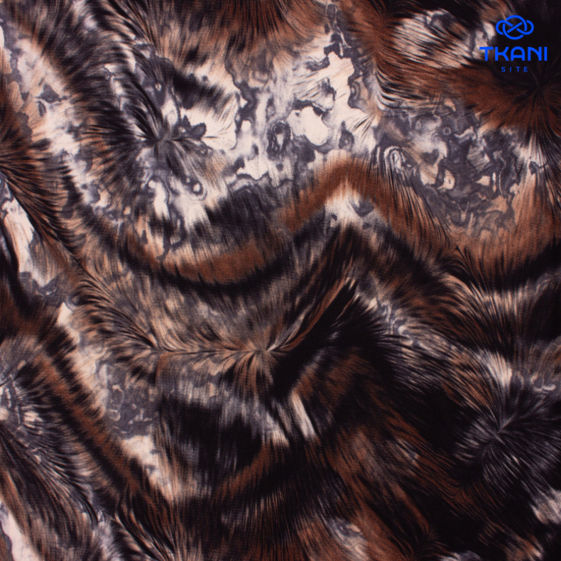 1152. Трикотажное полотно. Масло. Принт. от Tkani.site