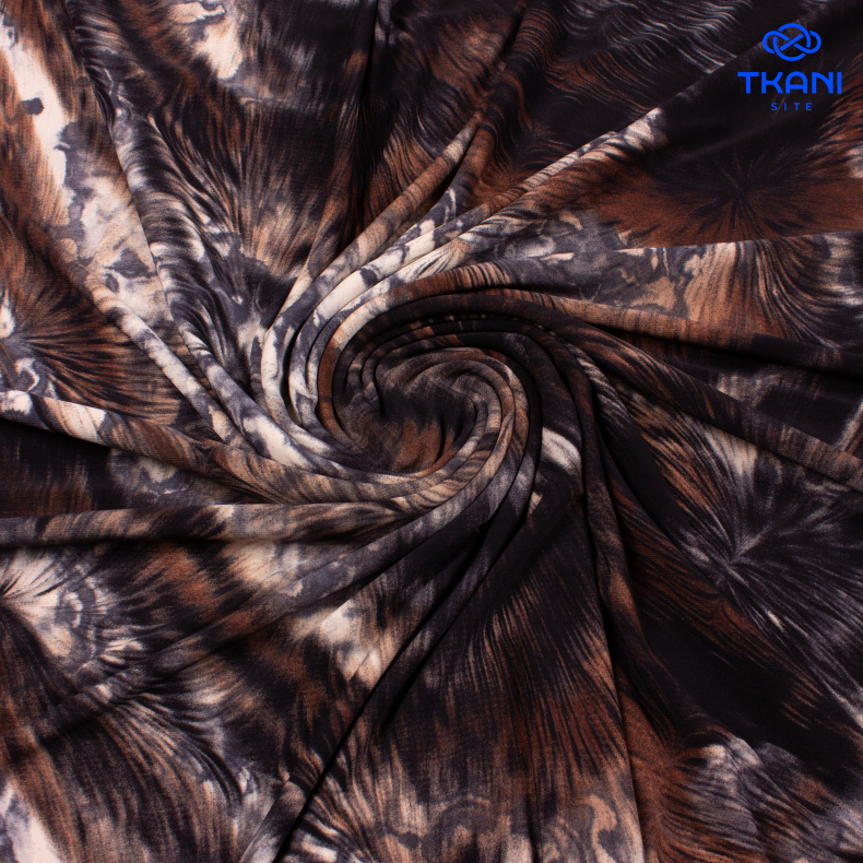 1152. Трикотажное полотно. Масло. Принт. от Tkani.site