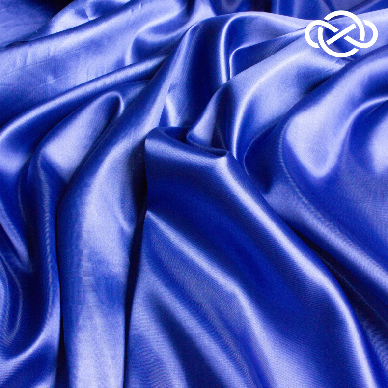 9585. Атлас. Navy peony. от Tkani.site