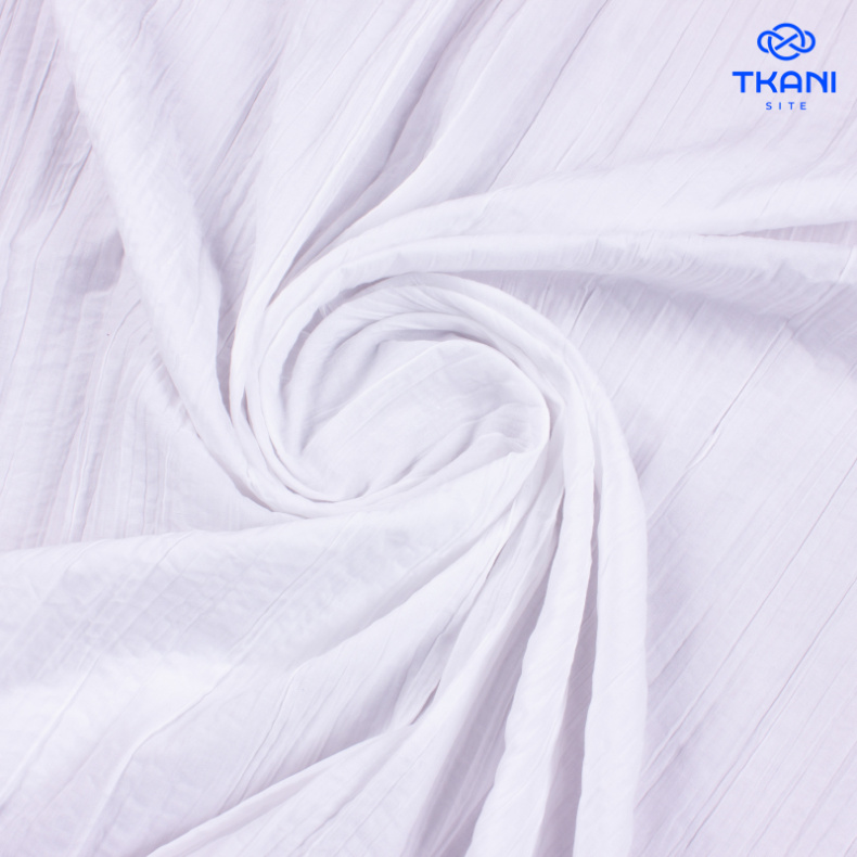 78604. Поплин. Крэш. Белый. Уценка!!! от Tkani.site