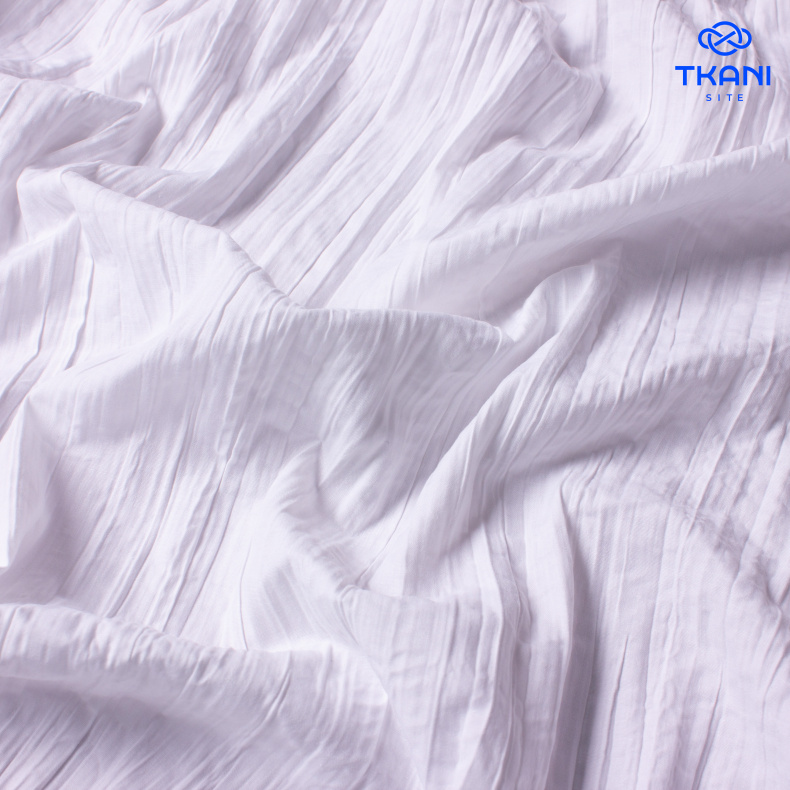 78604. Поплин. Крэш. Белый. Уценка!!! от Tkani.site