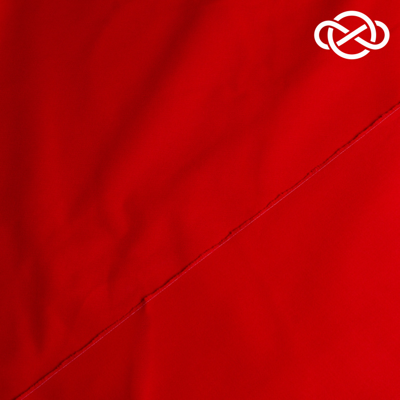 13246. Cotton twill. Хлопок. Красный от Tkani.site