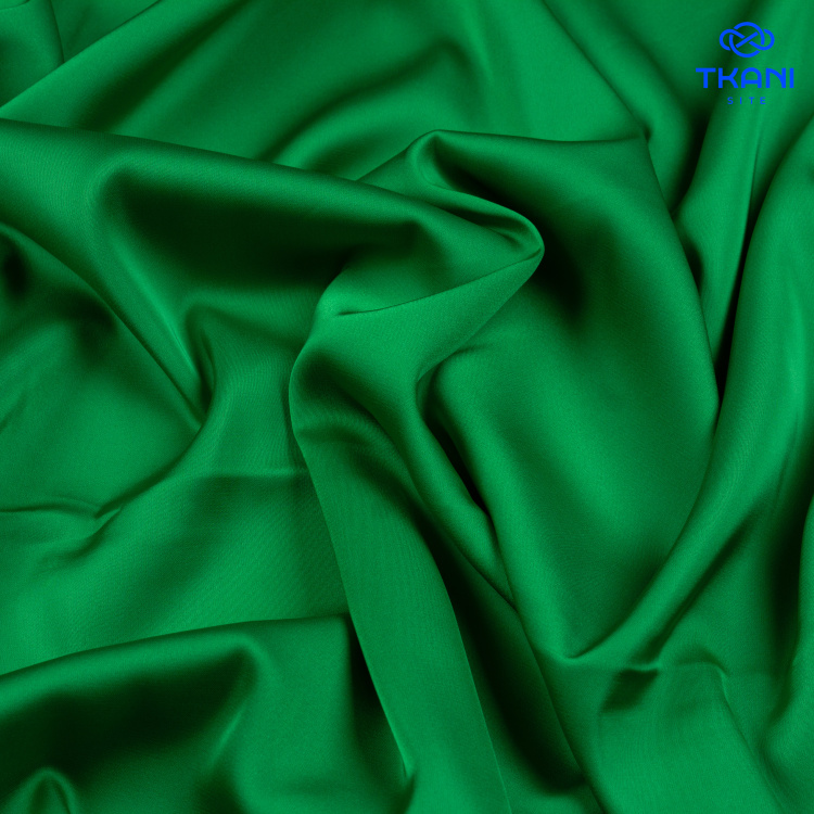 1160. Искусственный шелк. Армани. Ярко-зеленый. - фото 1