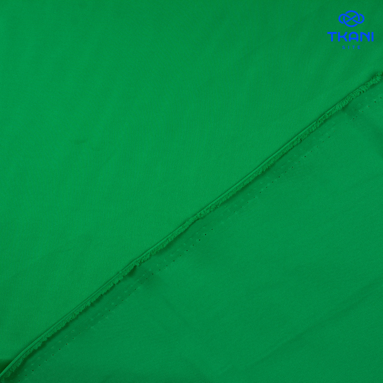 1160. Искусственный шелк. Армани. Ярко-зеленый. от Tkani.site