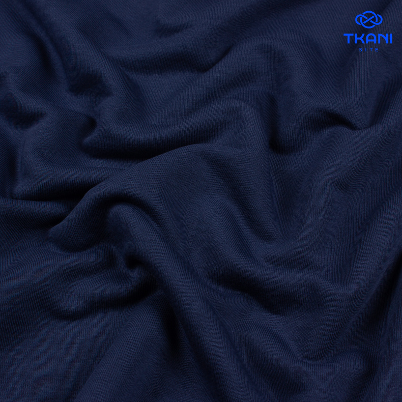 1174. Футер 3нитка. Петля. Темно-синий. от Tkani.site