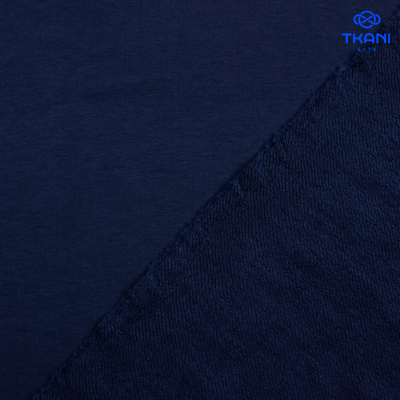 1174. Футер 3нитка. Петля. Темно-синий. от Tkani.site