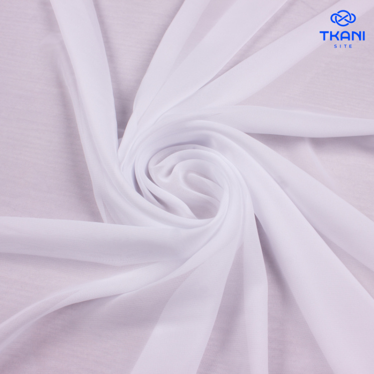 1189. Шифон. Белый.