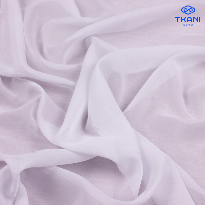 1189. Шифон. Белый. от Tkani.site