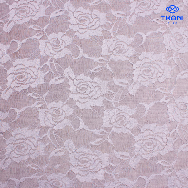 1194. Гипюр. Стрейч, Белый. от Tkani.site