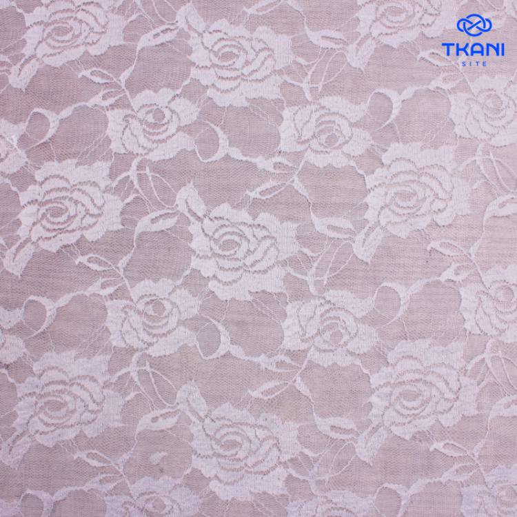 1194. Гипюр. Стрейч, Белый.