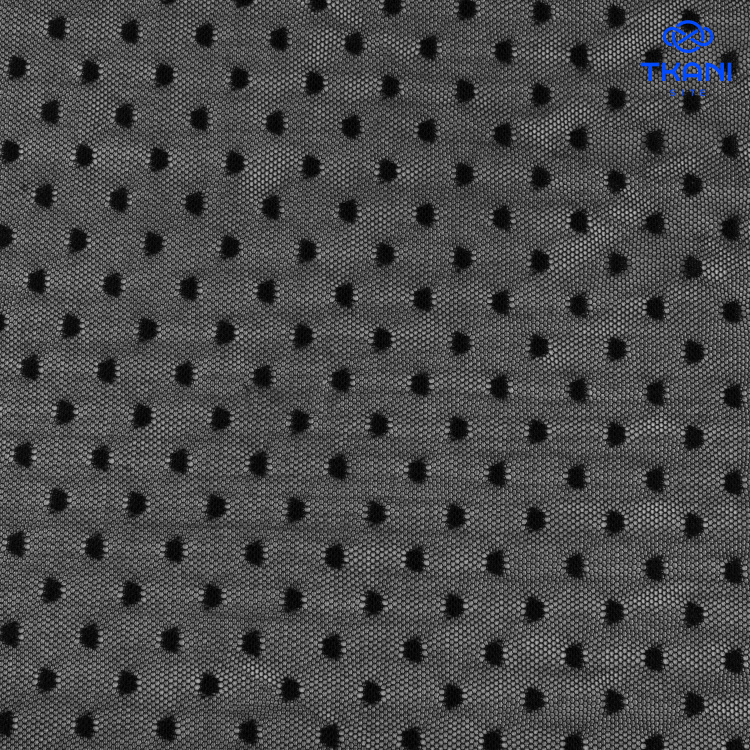 78529. Мягкая сетка с мушками. Черный. - фото 1